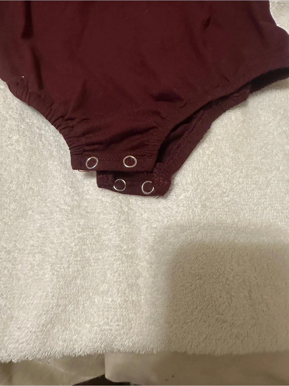 Bailey's Blossoms toddler one piece with Polka Dot sheer sleeves 4T Burgundy